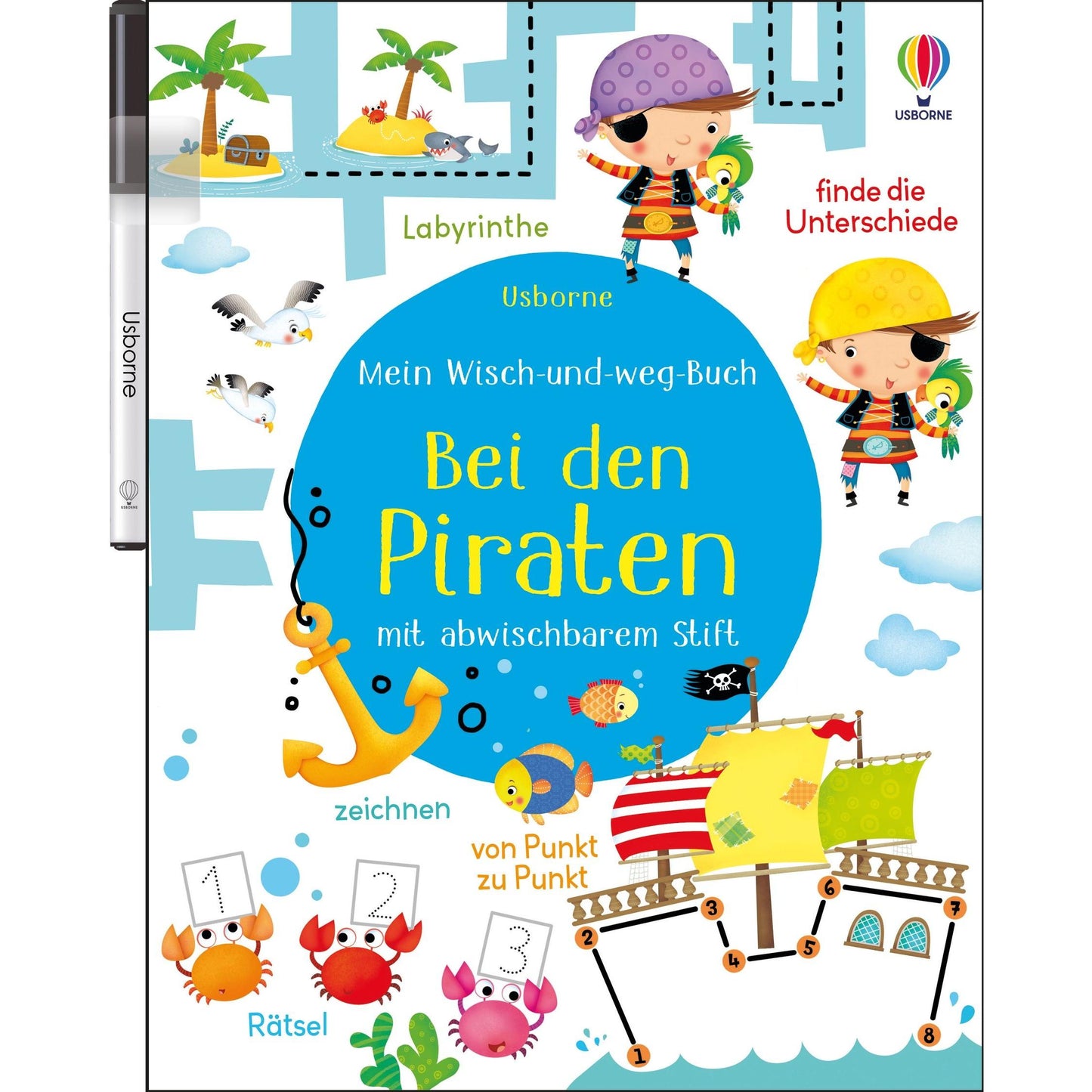 Usborne Mein wisch und weg Buch Bei den Piraten