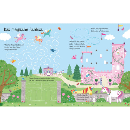 Usborne Mein wisch und weg Buch Einhörner