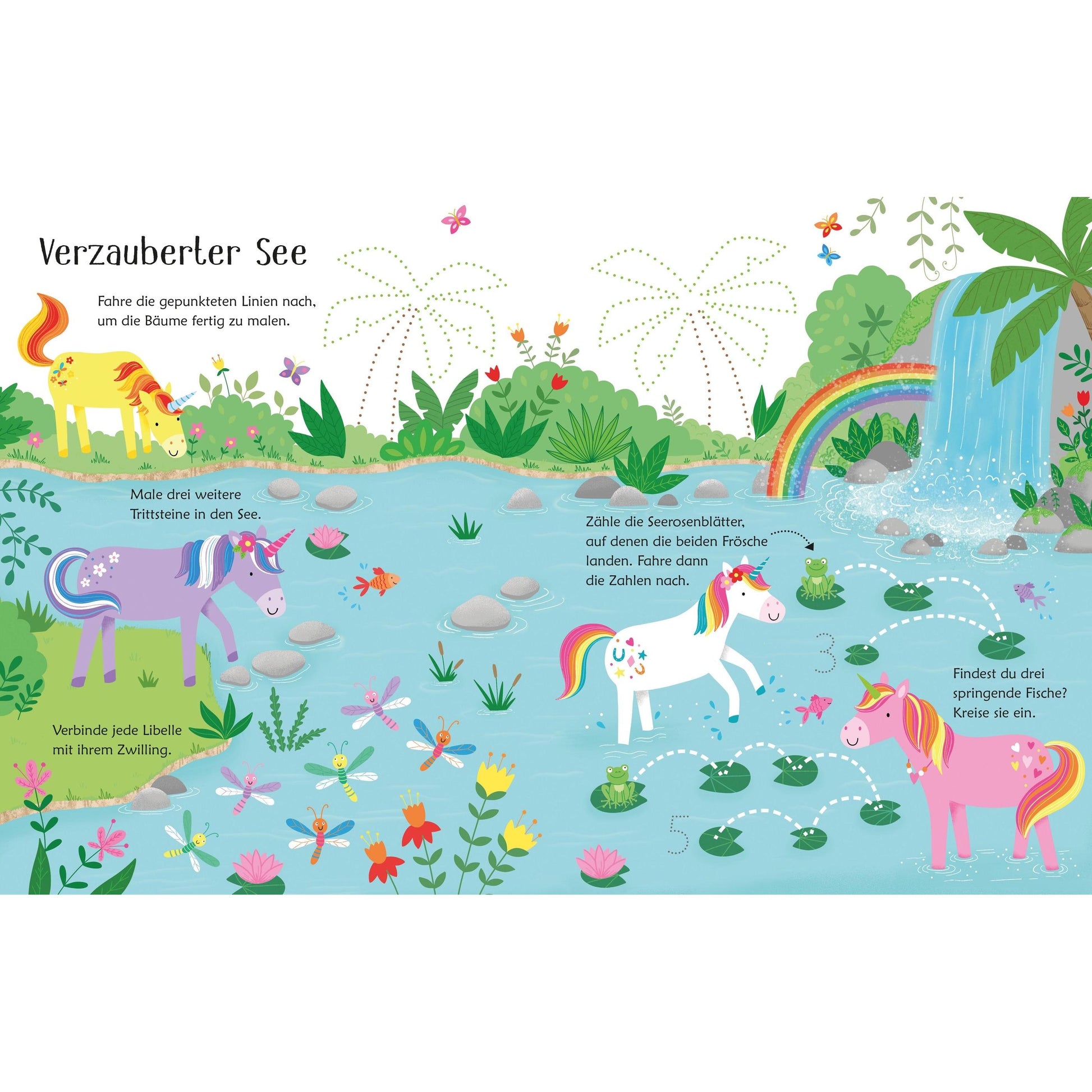 Usborne Mein wisch und weg Buch Einhörner