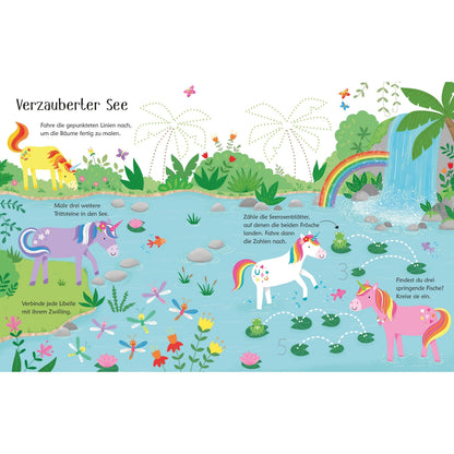 Usborne Mein wisch und weg Buch Einhörner