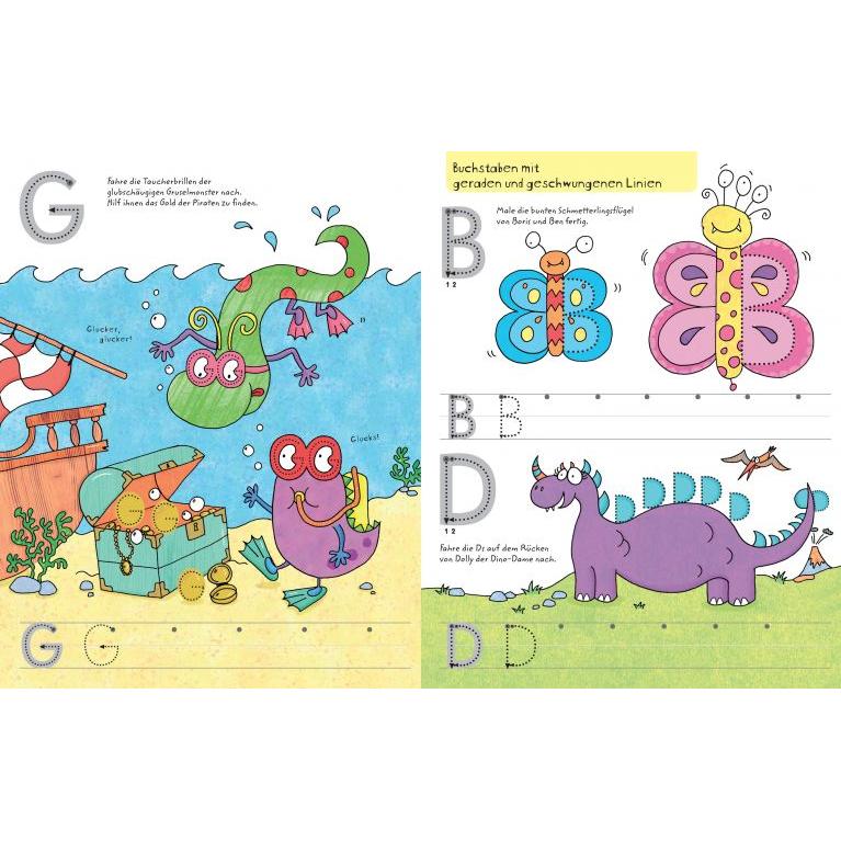 Usborne Mein wisch und weg Buch - Großbuchstaben