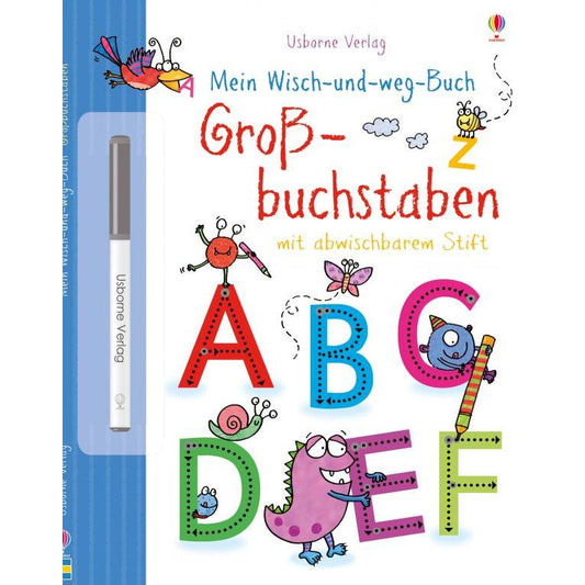 Usborne Mein wisch und weg Buch - Großbuchstaben