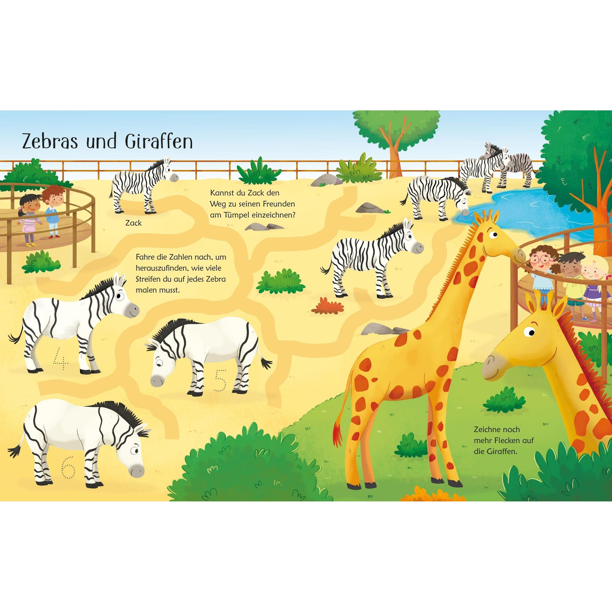 Usborne Mein wisch und weg Buch Im Zoo
