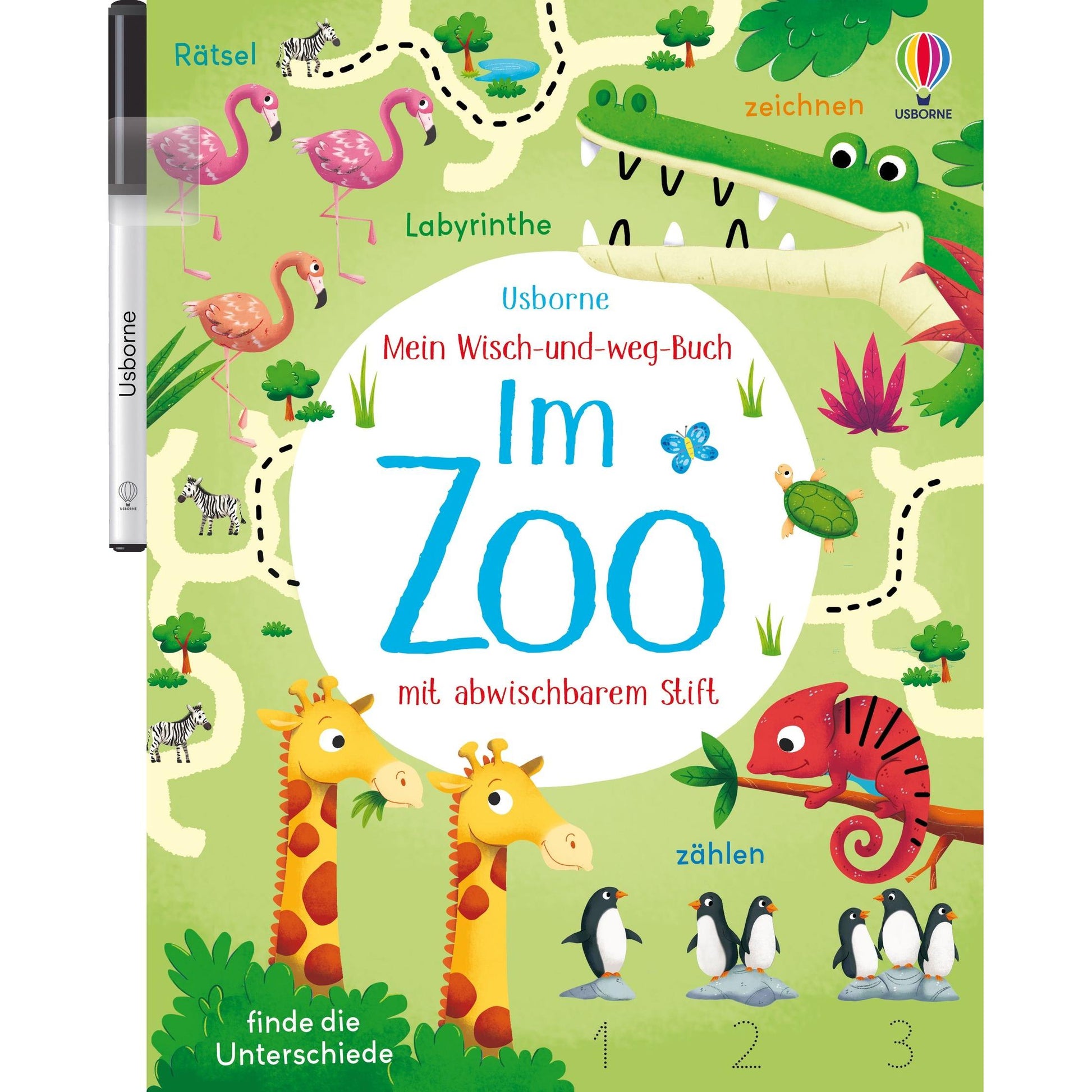 Usborne Mein wisch und weg Buch Im Zoo