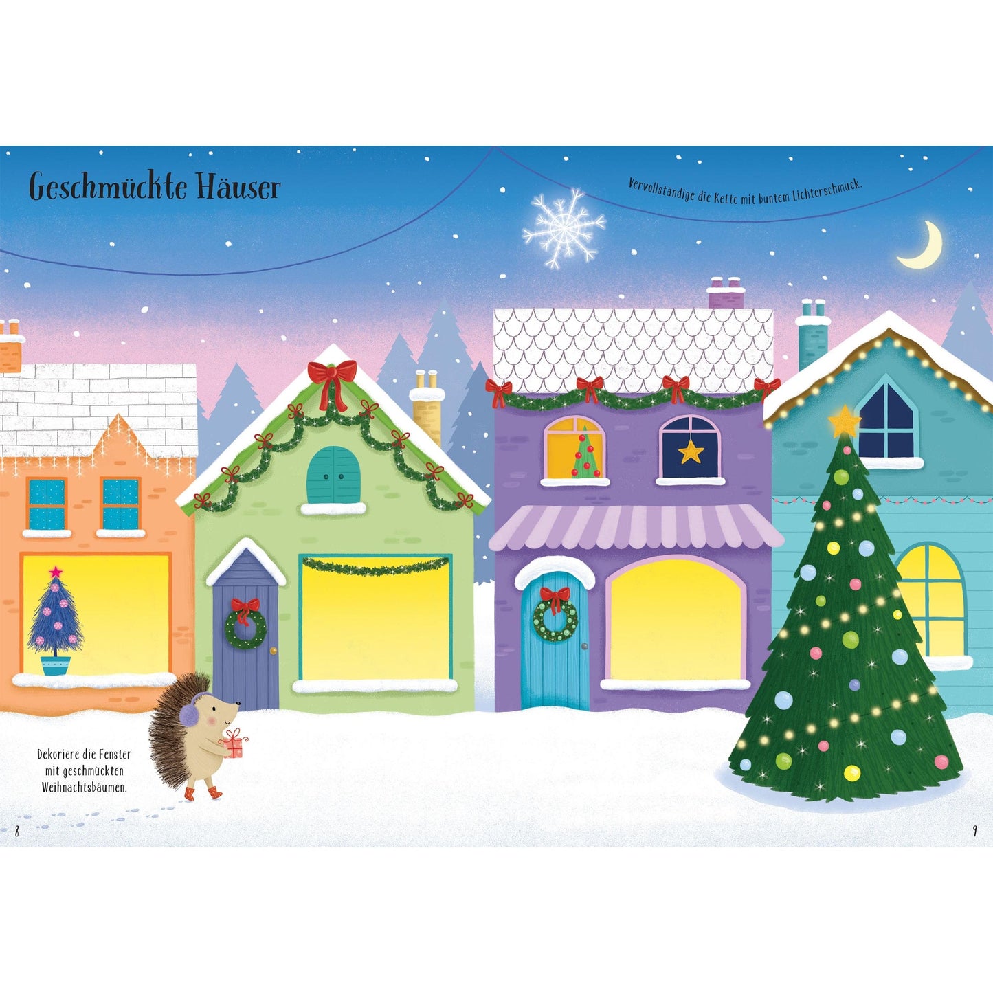 Usborne Meine glitzernde Stickerwelt - Bald ist Weihnachten