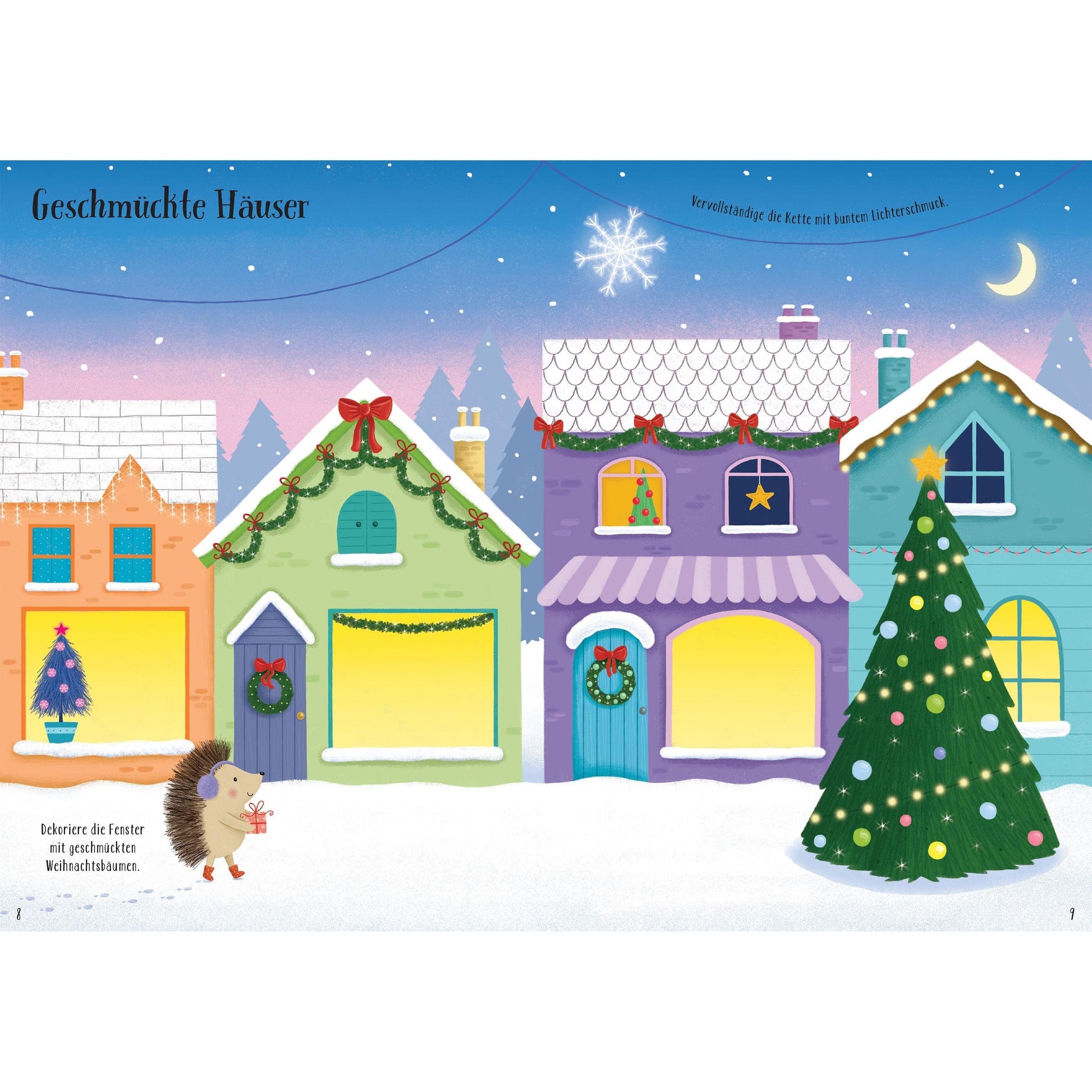 Usborne Meine glitzernde Stickerwelt - Bald ist Weihnachten