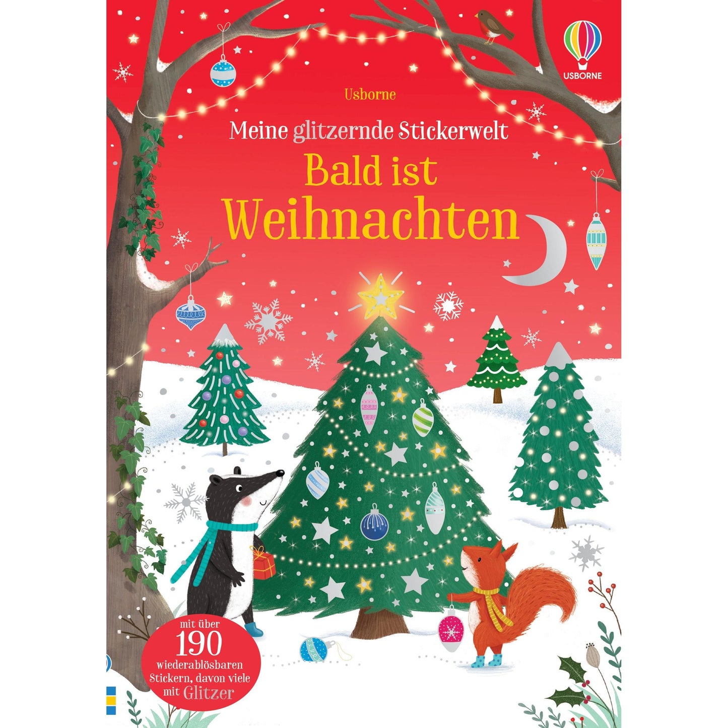 Usborne Meine glitzernde Stickerwelt - Bald ist Weihnachten