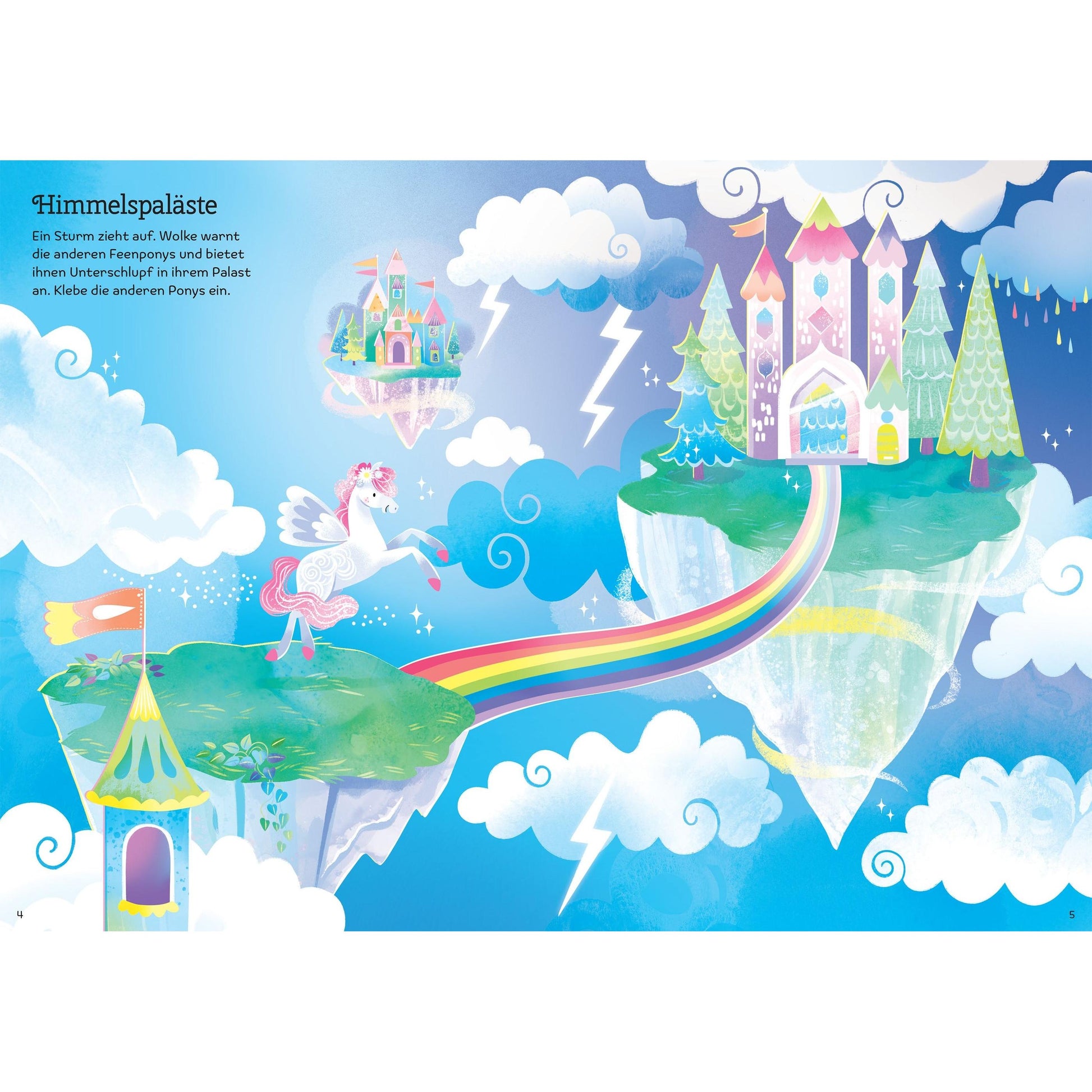 Usborne Meine glitzernde Stickerwelt Fabelhafte Feenponys