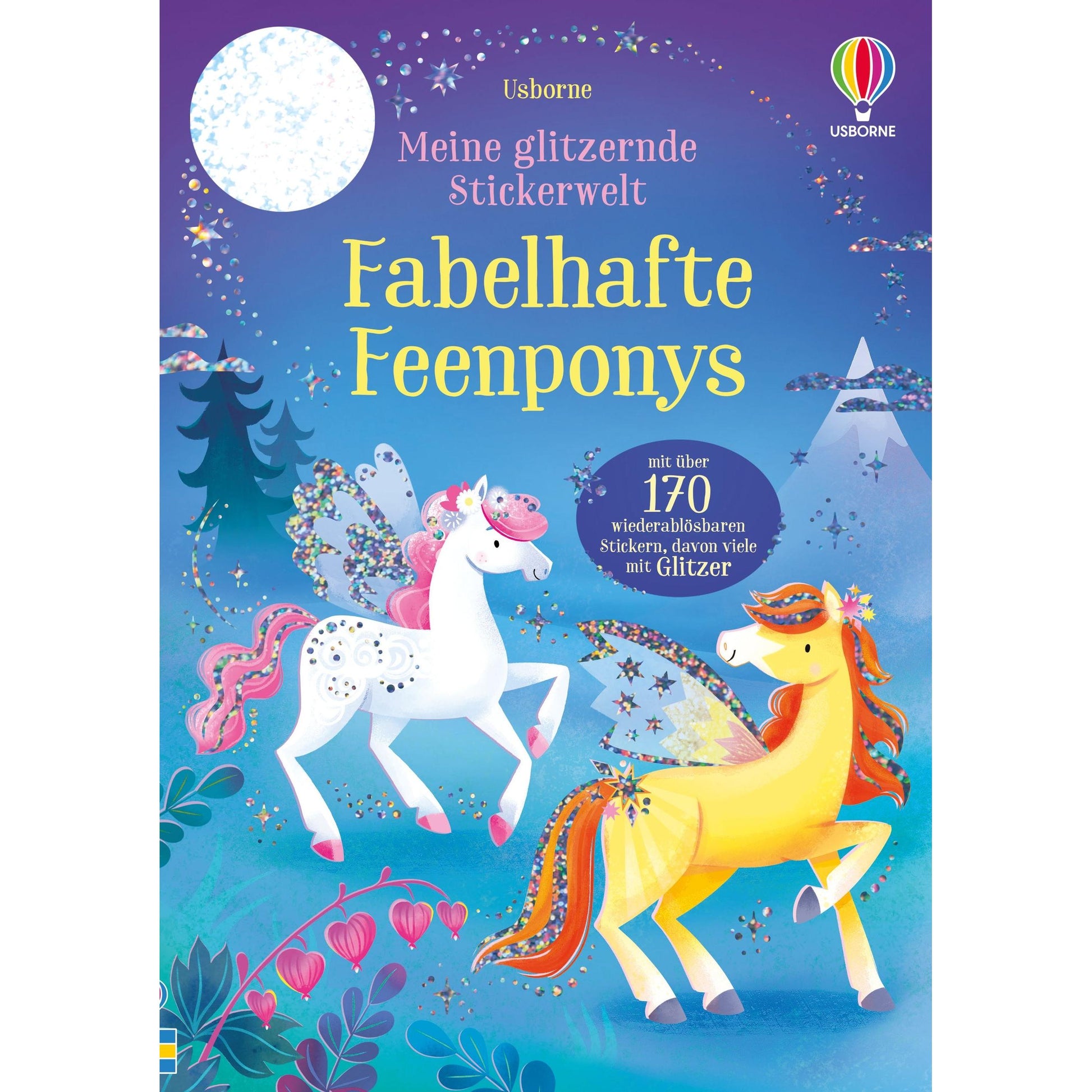 Usborne Meine glitzernde Stickerwelt Fabelhafte Feenponys