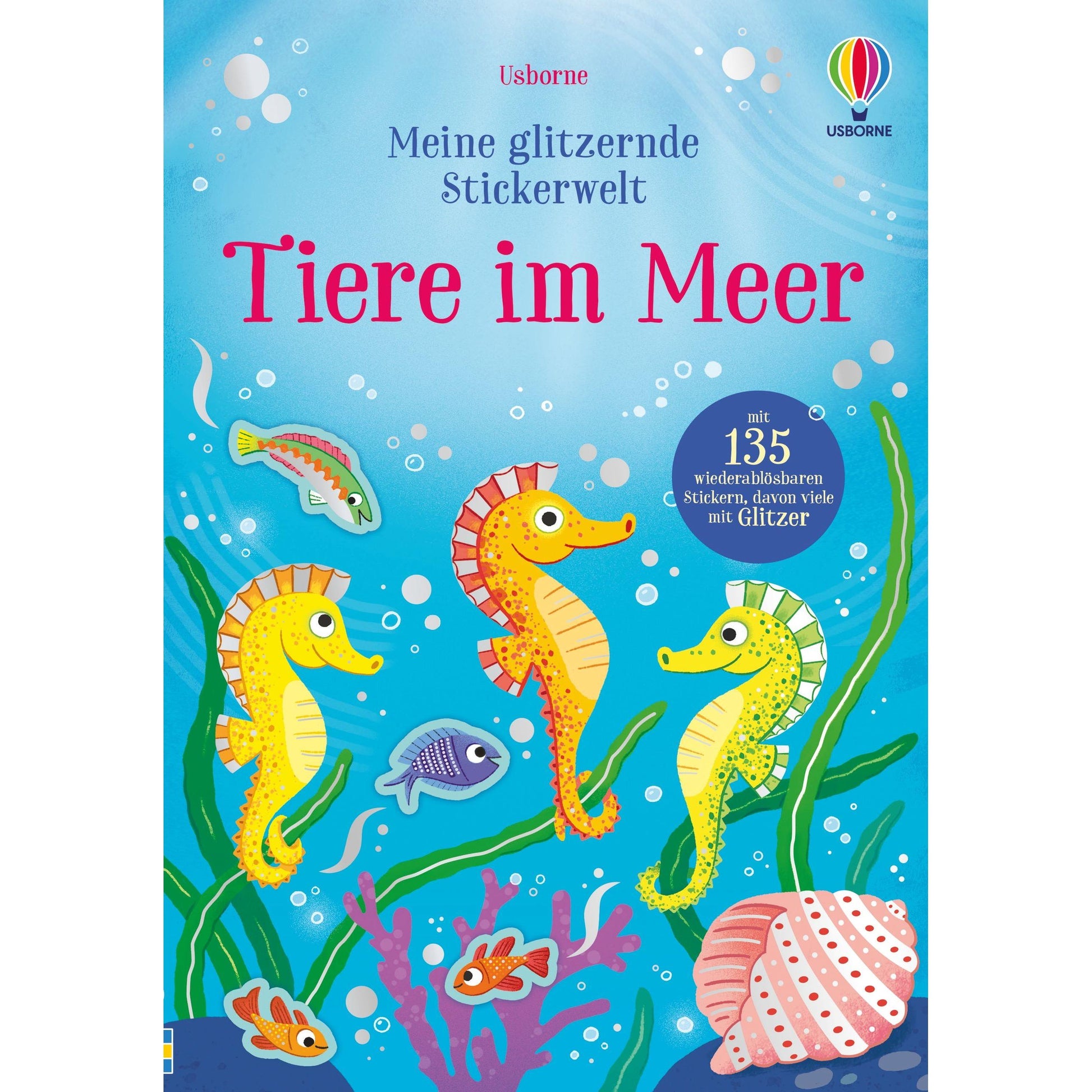 Usborne Meine glitzernde Stickerwelt Tiere im Meer