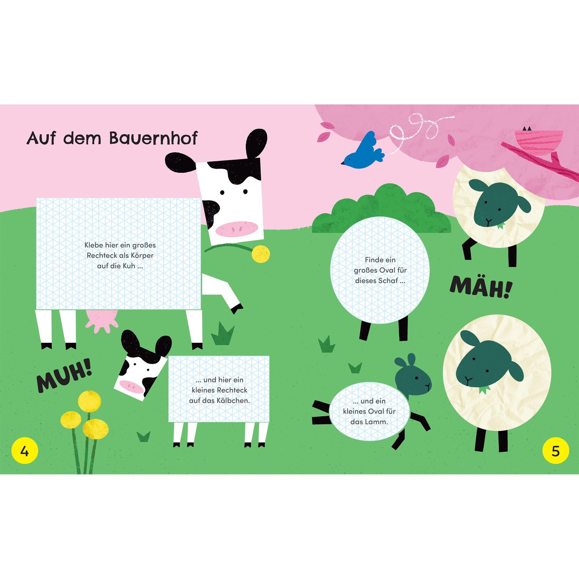 Usborne - Schere, Kleber, los! Bunte Tiere fertig basteln