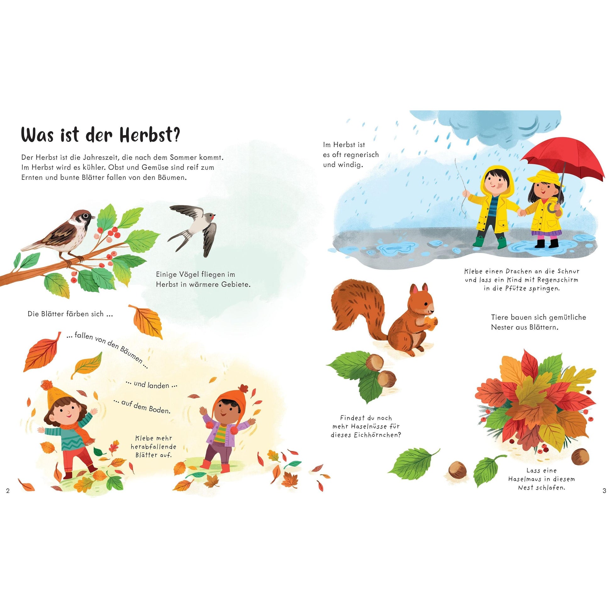 Usborne mein erstes Stickerbuch Bunter Herbst