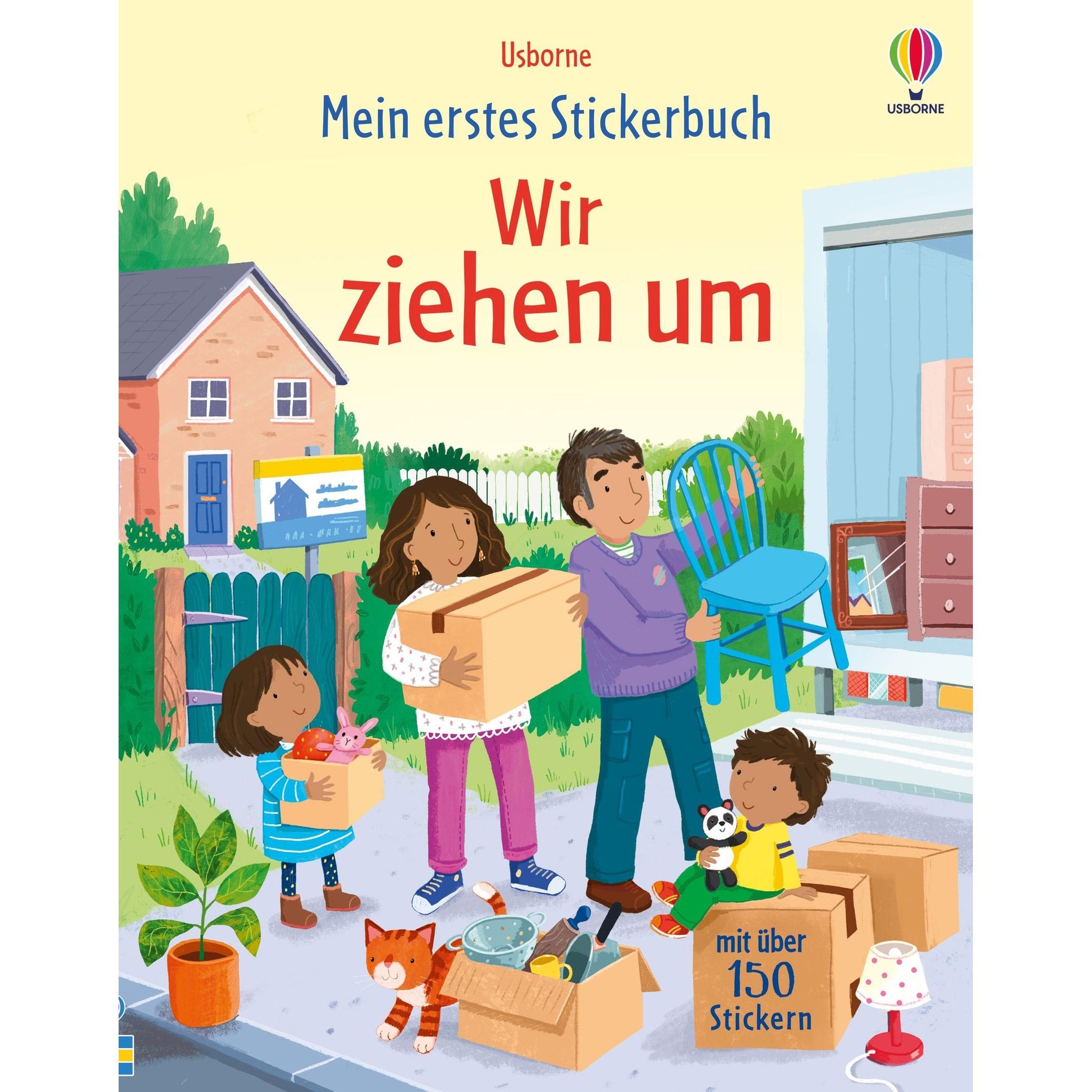 Usborne mein erstes Stickerbuch - wir ziehen um