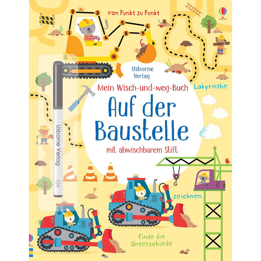 Usborne mein wisch und weg Buch Auf der Baustelle