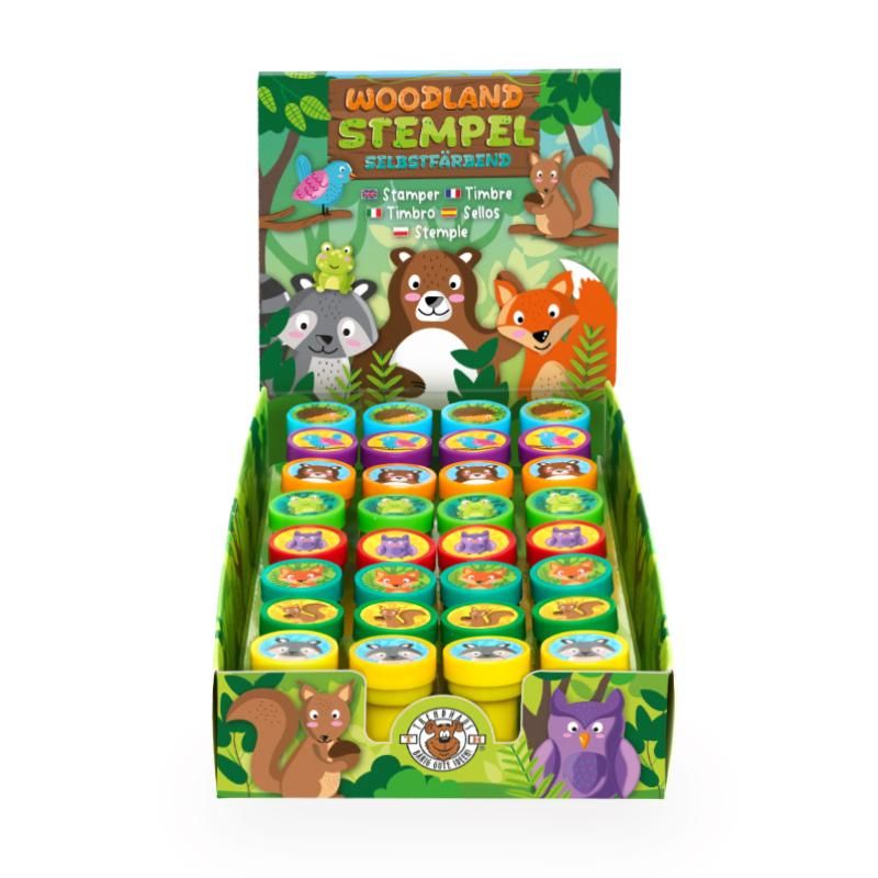 Waldtiere Stempel selbstfärbend, 8-fach sortiert