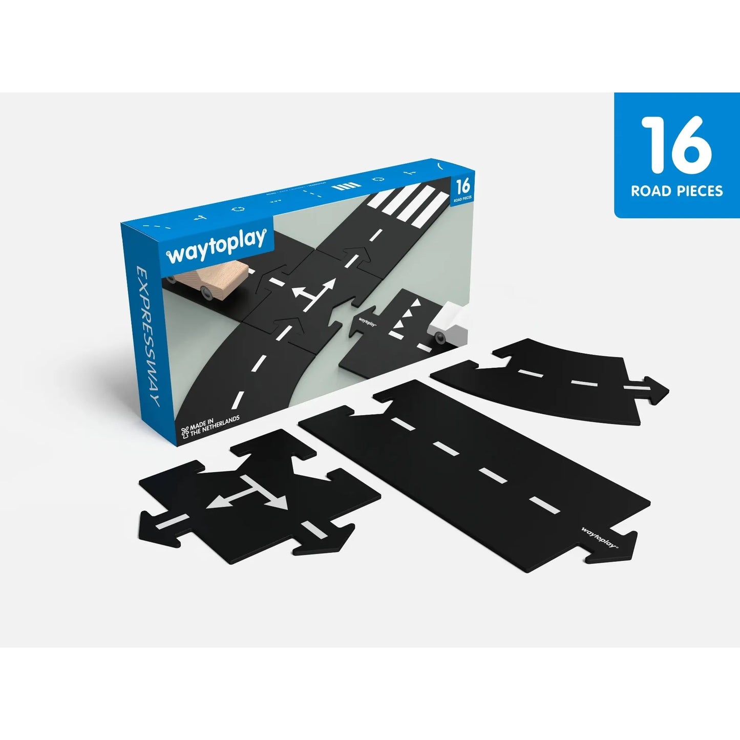 Waytoplay Expressway - Medium 16 flexible Straßenteile