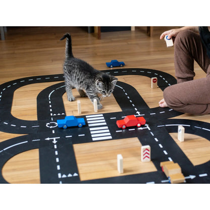 Waytoplay Set King of Road 40 flexible Straßen 2 Autos