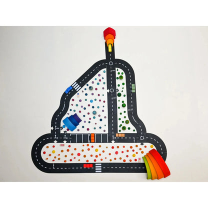 Waytoplay Set King of Road 40 flexible Straßen 2 Autos