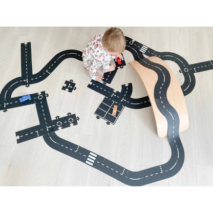 Waytoplay Set King of Road 40 flexible Straßen 2 Autos