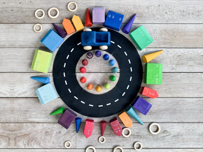 Waytoplay Ringroad - 12 Teile flexible Straße Small Road Set
