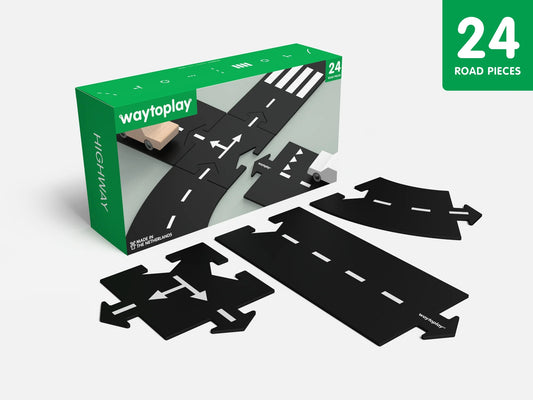 Waytoplay Highway - Large 24 flexible Straßenteile
