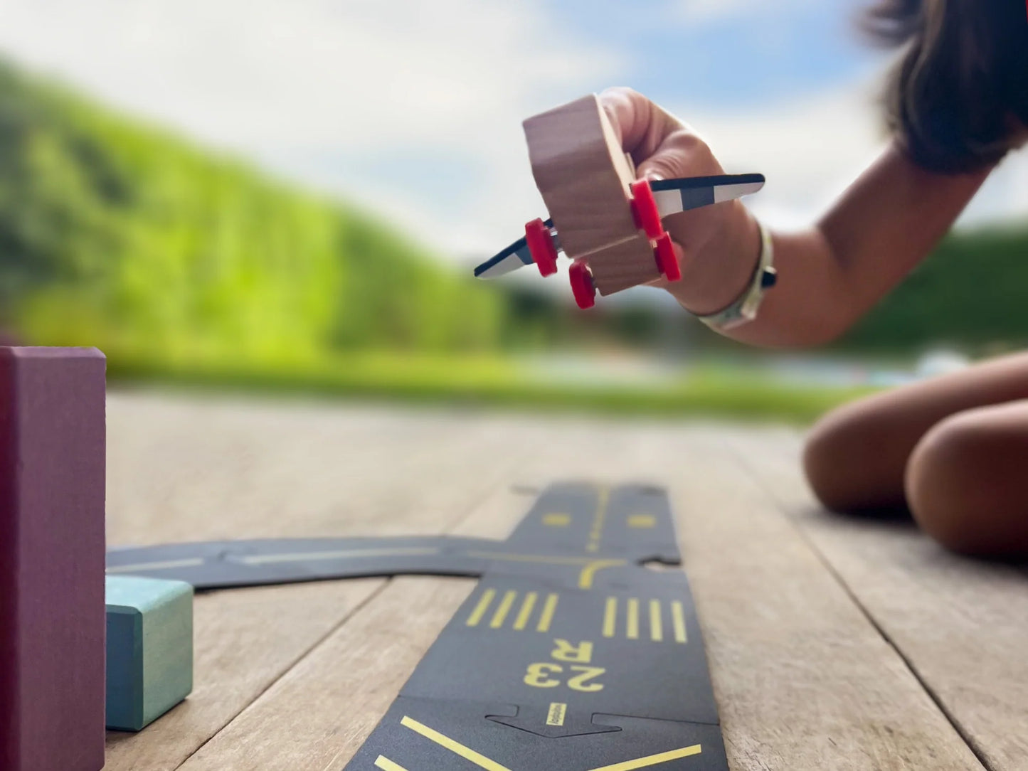 Waytoplay Runway flexibles Flughafenset
