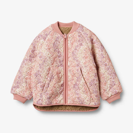 Wheat Wendbare Thermojacke Lake Lilac Flower Rainbow