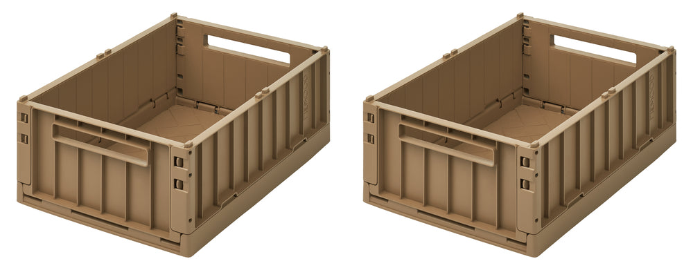 Liewood Weston Storage Box M 2er-Pack Oat