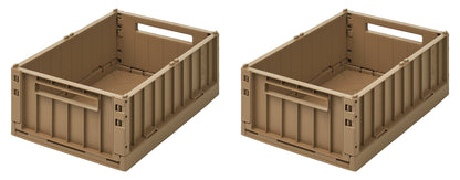 Liewood Weston Storage Box M 2er-Pack Oat