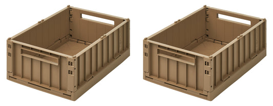 Liewood Weston Storage Box M 2er-Pack Oat