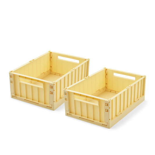 Liewood Weston Aufbewahrungsbox Medium, 2er-Pack Lemonade