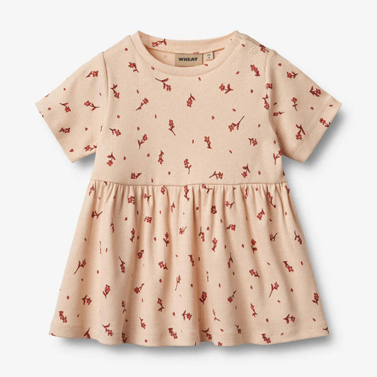 Wheat Jersey Kleid S/S Anna Rose Water Flowers