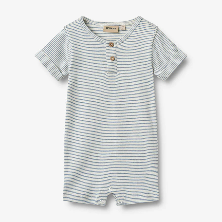 Wheat Junpsuit Overall Alfred blue stripe