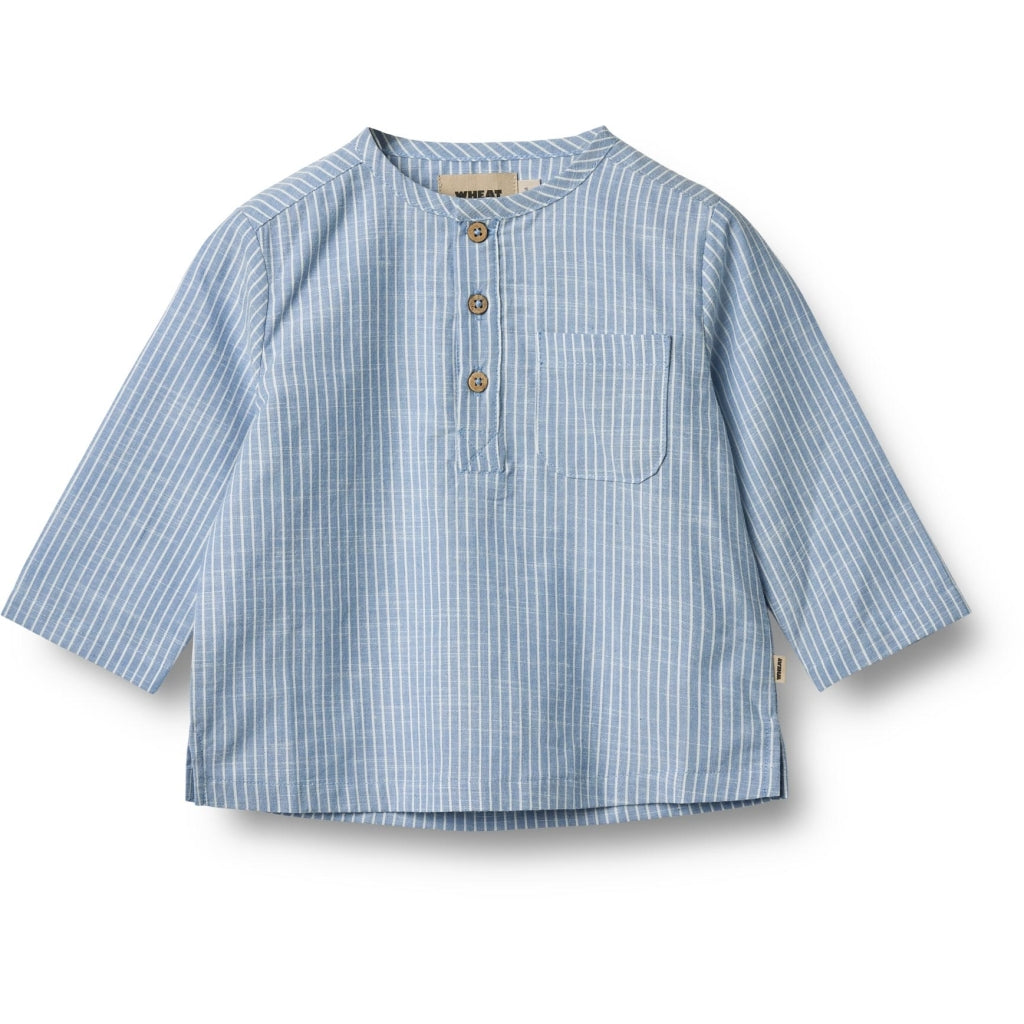 Wheat Shirt Bjork Blue Stripe