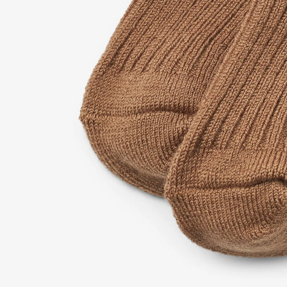 Wheat Wollsocken Rib Socks Ziggy Caramel