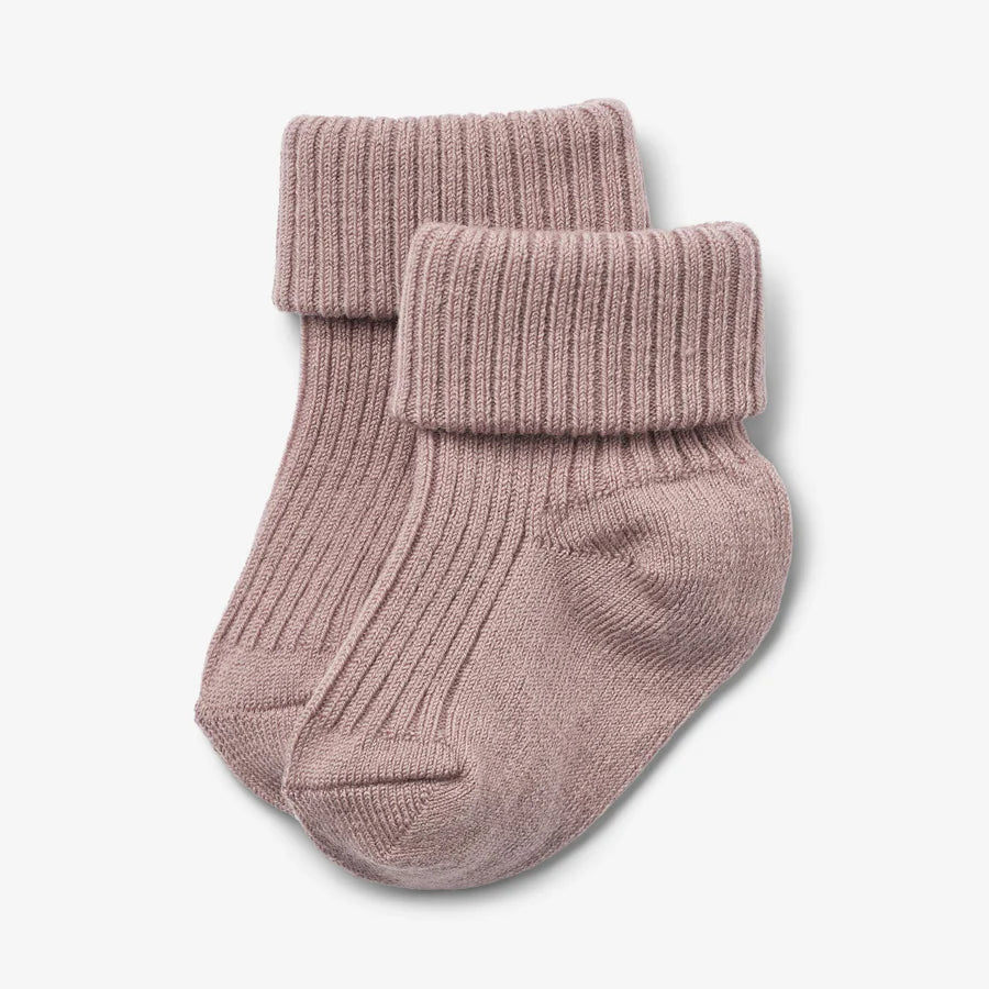 Wheat Wollsocken Rib Socks Ziggy Dry Rose