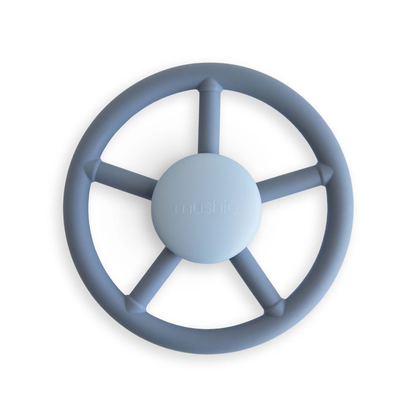 mushie Spinner mit Saugnapf Lenkrad blau