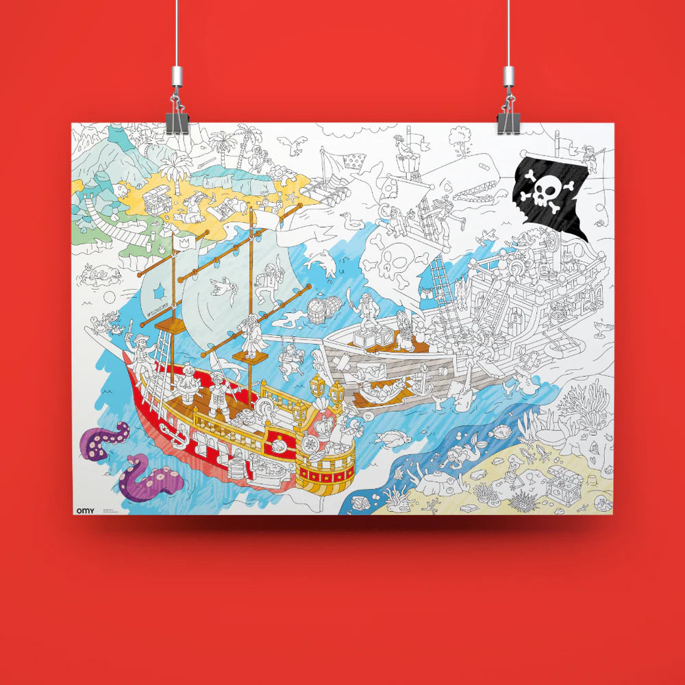 Omy Piraten Riesenposter zum Ausmalen