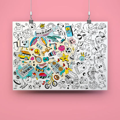 Omy Baby Pop Art Riesenposter zum Ausmalen