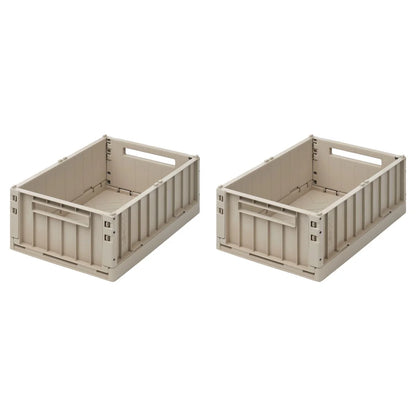 Liewood Weston Storage Box M 2er-Pack Sandy