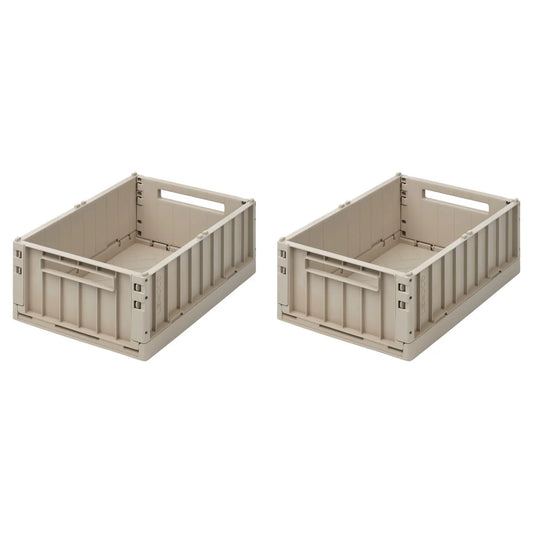 Liewood Weston Storage Box M 2er-Pack Sandy