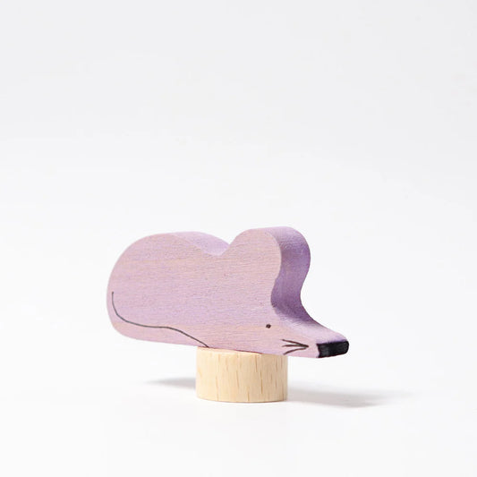 Grimm’s Steckfigur Maus grau-lila