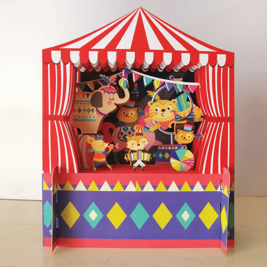 3D Popup-Karte Zirkus