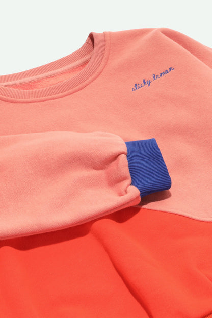 Sticky Lemon Sweater coral pink + red hat wonders of the deep sea