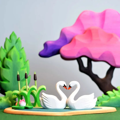 Bumbu Toys Set 2 Schwäne im See