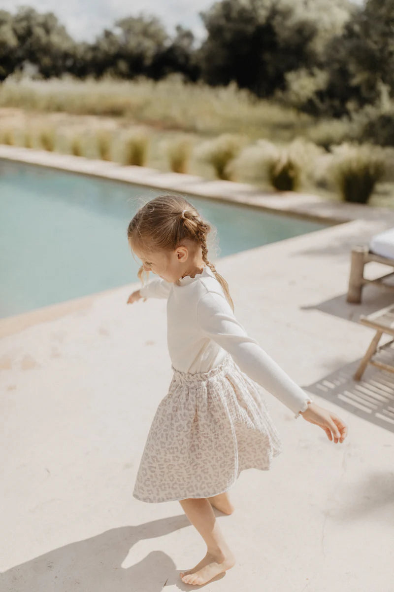 Leevje Muslin Skirt ‘Leopard’