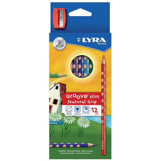Lyra Groove Slim Buntstifte 12 Stück inkl. Spitzer