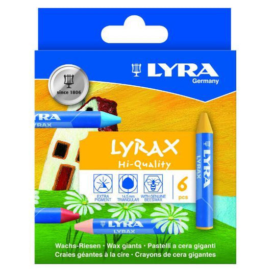 Lyra Lyrax Hi-Quality Wachs-Riesen 6 Stück