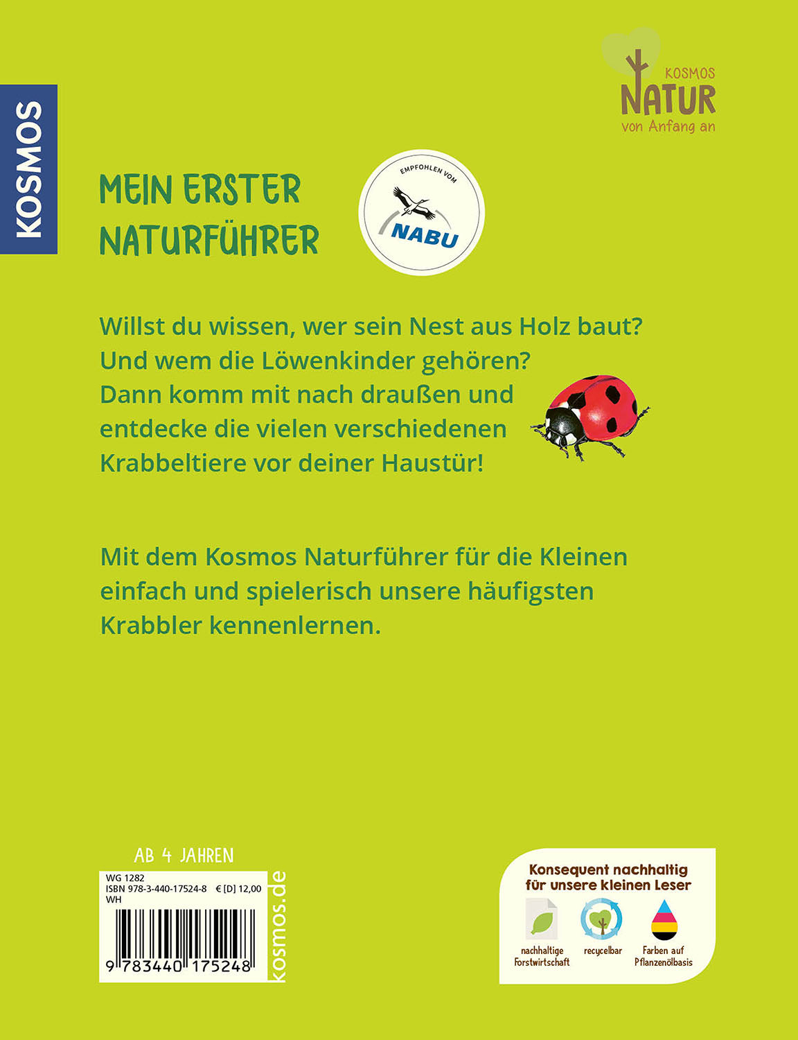 Kosmos Mein erster Naturführer - Was krabbelt denn da?