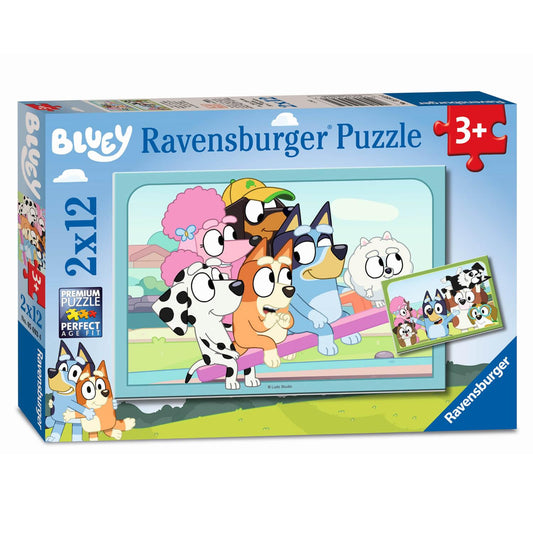 RAVENSBURGER – 2 x 12-teiliges Puzzle Bluey